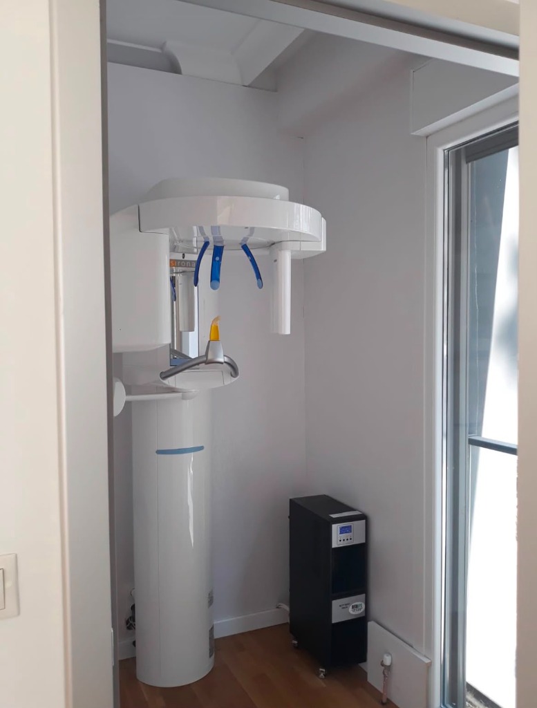 Dental panoramic X-ray suite lead shielding application
