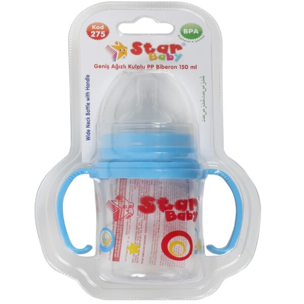 Geniş Ağızlı Kulplu PP Biberon 150ML